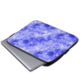 Blauer Krummling Textur Laptopschutzhülle (Vorne Knopf)