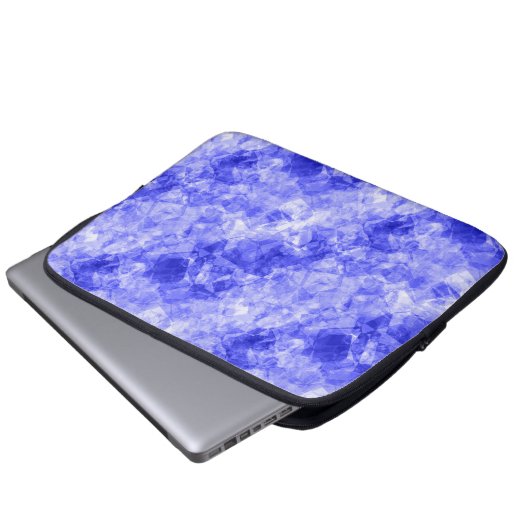 Blauer Krummling Textur Laptopschutzhülle (Vorne Knopf)
