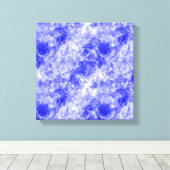 Blauer Krummling Textur Leinwanddruck (Insitu (Holzboden))