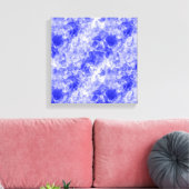 Blauer Krummling Textur Leinwanddruck (Insitu (Wohnzimmer))