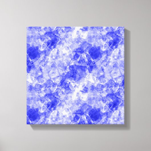 Blauer Krummling Textur Leinwanddruck (Vorderseite)