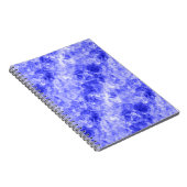 Blauer Krummling Textur Notizblock (Rechte Seite)