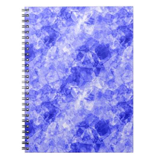 Blauer Krummling Textur Notizblock (Vorderseite)