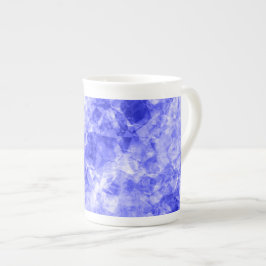 Blauer Krummling Textur Porzellantasse
