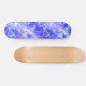 Blauer Krummling Textur Skateboard (Horizontal)