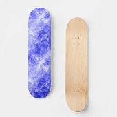 Blauer Krummling Textur Skateboard (Vorderseite)