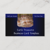 Blauer Krysterstein Visitenkarte (Vorderseite)