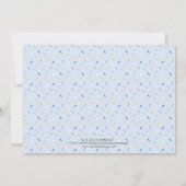 Blauer Kuchen Einladung nach Belieben (Rückseite)