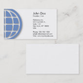 Blauer Kugel-Entwurf Visitenkarte (Vorne/Hinten)