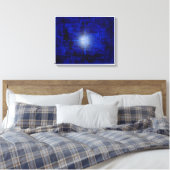 Blauer Kugelblitz Leinwanddruck (Insitu (Schlafzimmer))