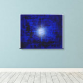 Blauer Kugelblitz Leinwanddruck (Insitu (Holzboden))