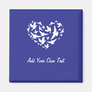 Blauer Kühlschrankmagnet hinzufügen und anpassen