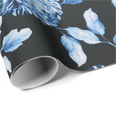 Blauer kundenspezifischer Farbhintergrund großes Geschenkpapier (Rolleneckpunkt)