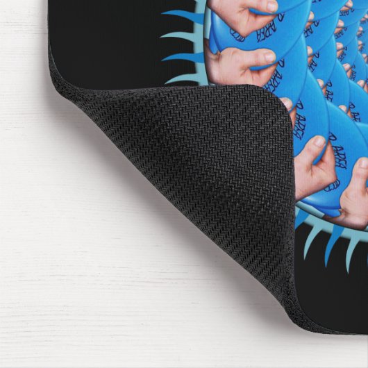 Blauer Kunststoff Mousepad (Ecke)