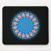 Blauer Kunststoff Mousepad (Vorne)