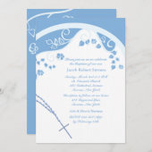 Blauer Kuppel religiöse Einladung (Vorne/Hinten)