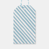 Blauer Kürbis Baby Dusche Danke Anhänger (Rückseite)