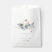 Blauer Kürbis bei Hochzeiten in der Liebe Geschenktütchen (Vorderseite)