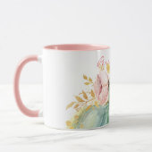 Blauer Kürbis Blumenfall Wasserfarbe elegant Herbs Tasse (Links)