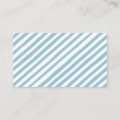 Blauer Kürbisbaby Duschdiapard Begleitkarte (Rückseite)