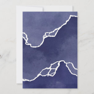 Blauer Küstenstrich Feiertagskarte