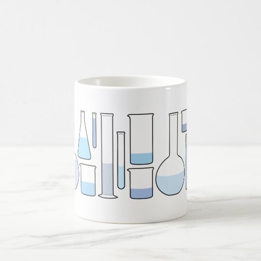 Blauer Lab Kaffeetasse (Mittel)