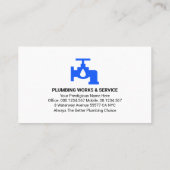 Blauer Lagen Gold Klempnerklammer Visitenkarte (Rückseite)