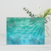 Blauer Lagune Einladung (Stehend Vorderseite)