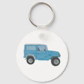 Blauer Land Cruiser Schlüsselanhänger (Vorderseite)