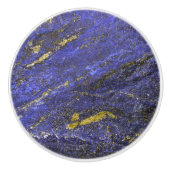 Blauer Lapis Edelstein Keramikknauf (Vorderseite)