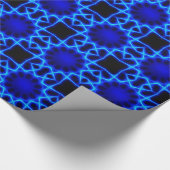 Blauer Laser #2 Geschenkpapier (Ecke)