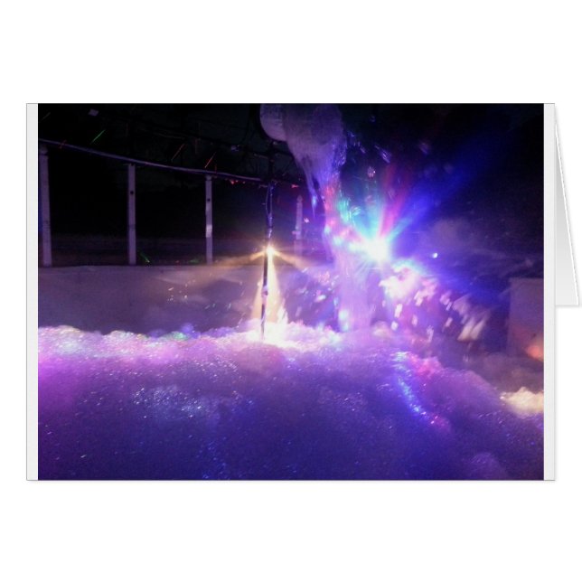 Blauer Laserlichtschaum (Vorderseite (Horizontal))