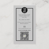 Blauer Lashes Visitenkarte (Rückseite)