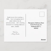 Blauer Lauf. Gehen. Verzweiflung. Piktogramm-Silho Postkarte (Rückseite)