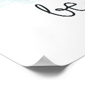 Blauer Leaf Poster (Ecke)