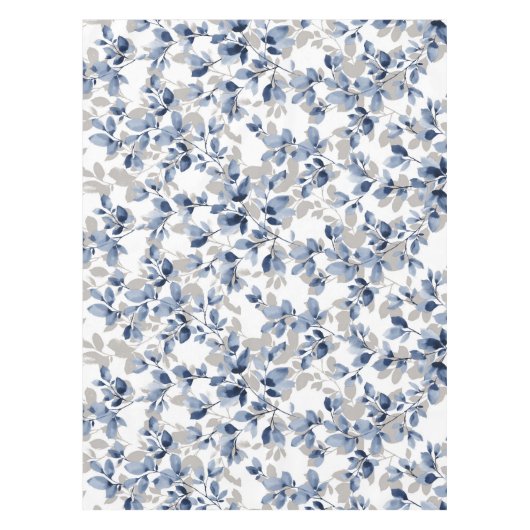 Blauer Leaf Tischdecke (Vorderseite)
