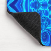 Blauer, lebendiger Texturmousepad Mousepad (Ecke)