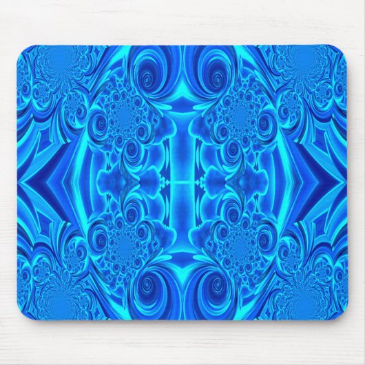 Blauer, lebendiger Texturmousepad Mousepad (Vorne)