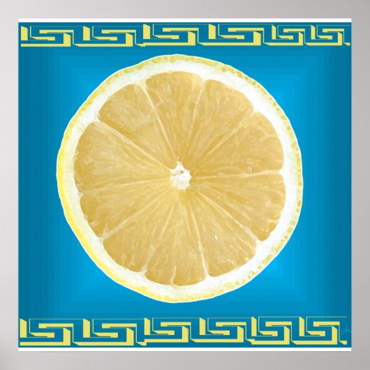 Blauer Lebendspass Poster (Vorne)