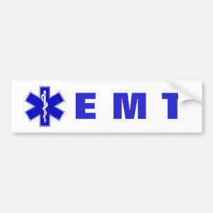 Blauer Lebensstern EMS-Aufkleber Autoaufkleber