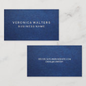 Blauer Leder Embossed Letting Treuekarte (Vorne/Hinten)