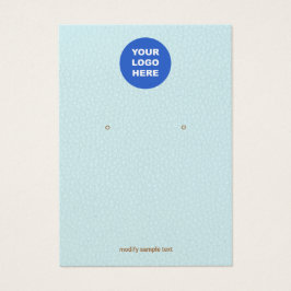 Blauer Leder Hinzufügen Ihrer Logo-Werbekarte