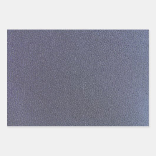 Blauer Leder Texturgewirr Geschenkpapier Set (Vorderseite 2)