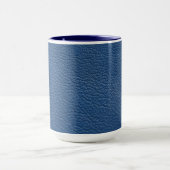 Blauer Lederdruck Tasse (Zentrum)