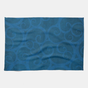Blauer Leinen Handtuch