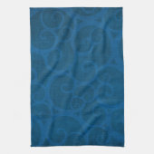 Blauer Leinen Handtuch (Vertikal)