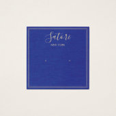 Blauer Leinenschild (Vorderseite)