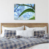 Blauer Leinwand Drucke Hydrangea Blumengarten (Insitu (Schlafzimmer))