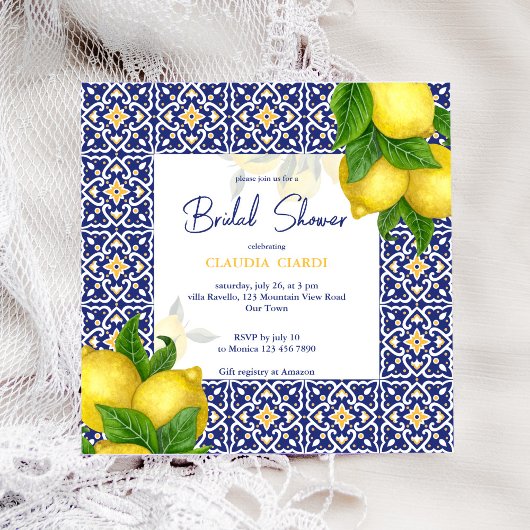 Blauer Lemon Amalfi Positano Brautparty