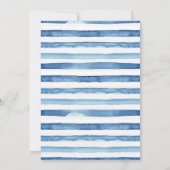 Blauer Lemon Bridal Dusche Einladung (Rückseite)